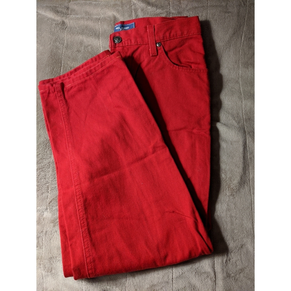 Faded Glory Relaxed Fit Red Size Petite 10